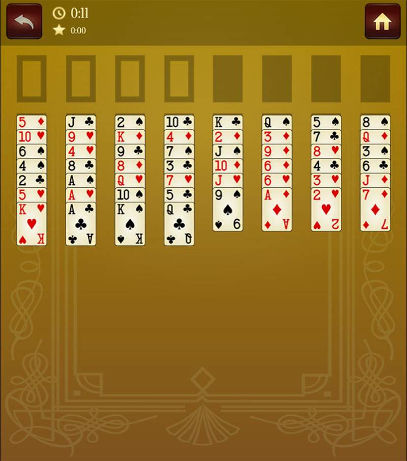 Layout Solitaire Master Collection Freecell