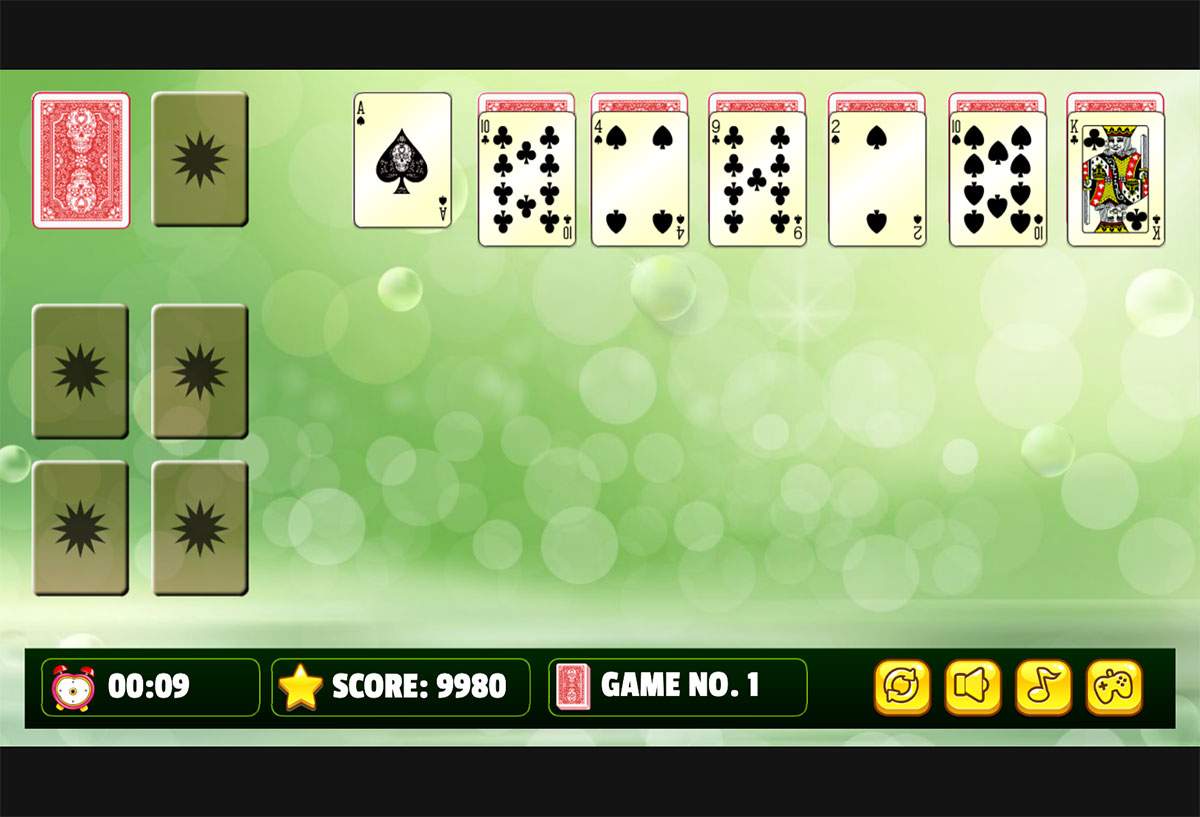 Web Solitaire Layout